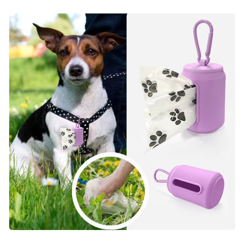 Wholesale Custom Pet Silicone Poop Dispenser, Dog Poop Picker, Animal Outing Garbage Bag Dispenser Pet Poop Storage Box