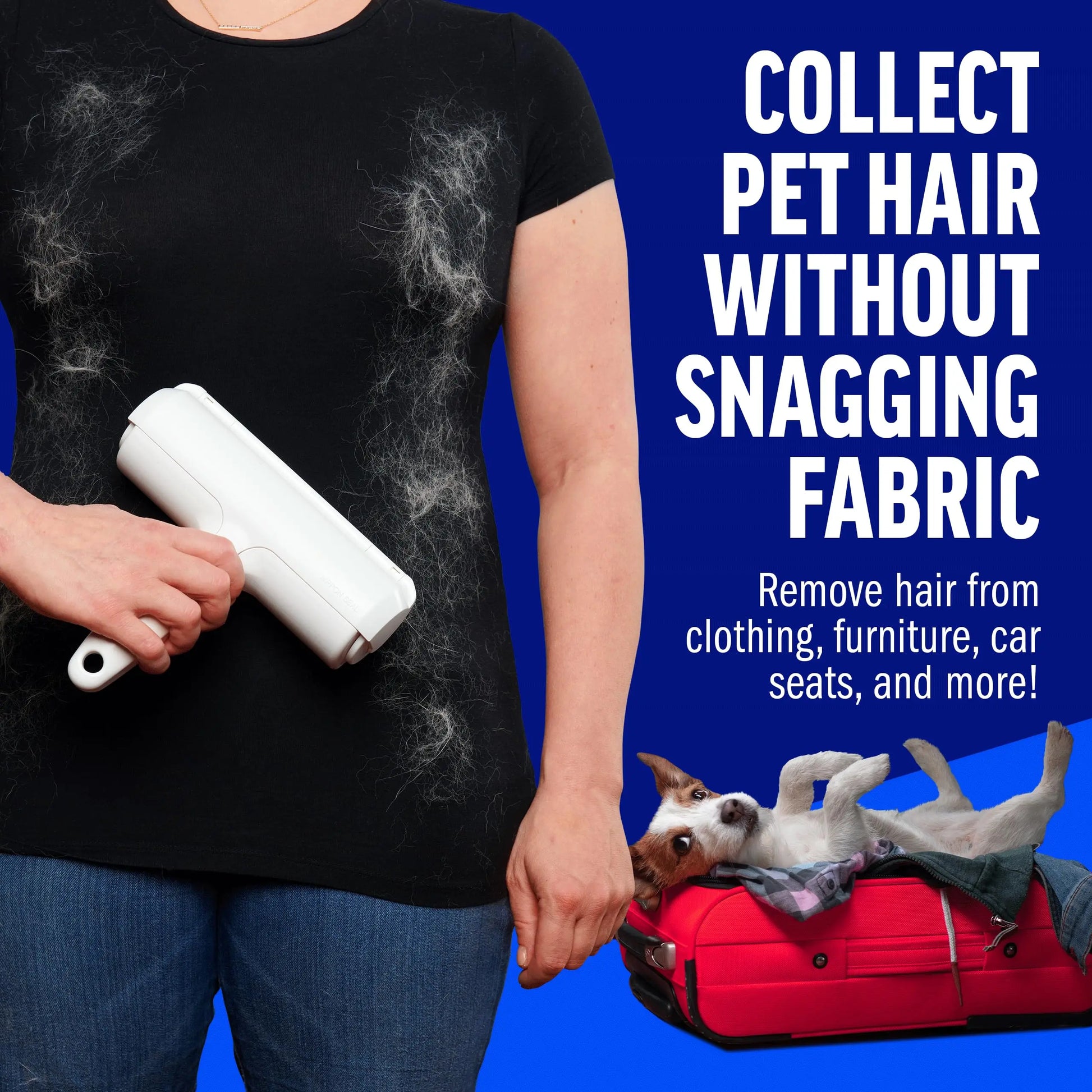 Wholesale Hair Remover Roller Sticky Portable Reusable Lint Dog Cat Brush Removal Plastic Animal Self Cleaning Roller