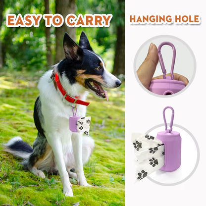 Wholesale Custom Pet Silicone Poop Dispenser, Dog Poop Picker, Animal Outing Garbage Bag Dispenser Pet Poop Storage Box
